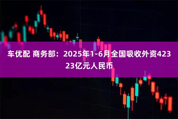 车优配 商务部：2025年1-6月全国吸收外资42323亿元人民币